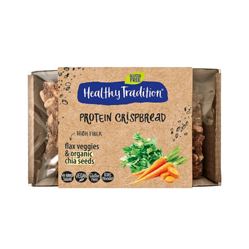 Хлібці без глютену овочеві Protein Crispbread, TM Ahimsa 40г 4200051 фото