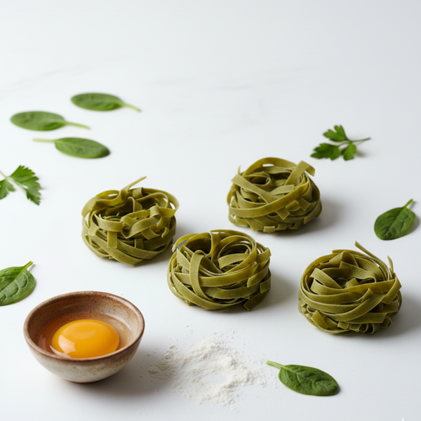 Італійська паста ручної роботи зі шпинатом Fettuccine Verde, 250 г ТМ Spravzhnya 4500421 фото