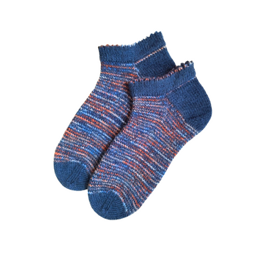 Вовняні шкарпетки "Рибачка" сині низькі ТМ GULA made 10100041 фото