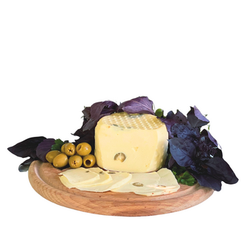 Сир напівтвердий крафтовий "Моцареллка" з оливками, 250 г ТМ Гарантікс 1500351 фото