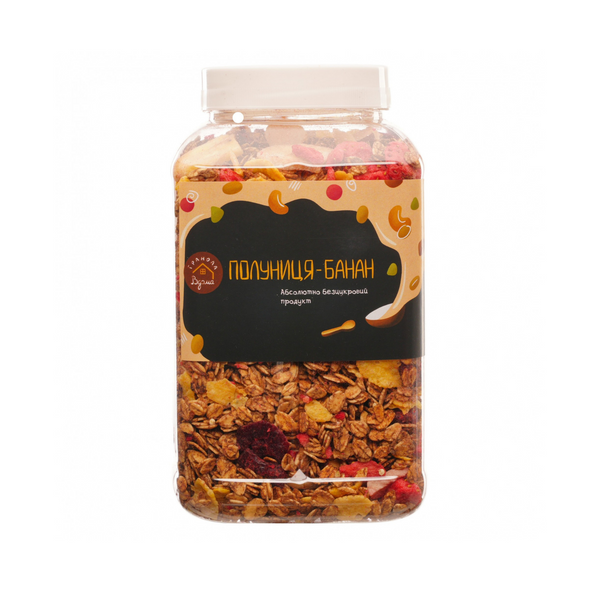 Гранола Granola Vdoma Полуниця-банан без цукру, 500 г 4400192 фото