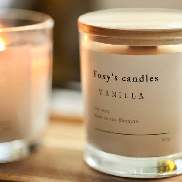 Соєва свічка Vanilla ТМ Foxy's candles 7500101 фото